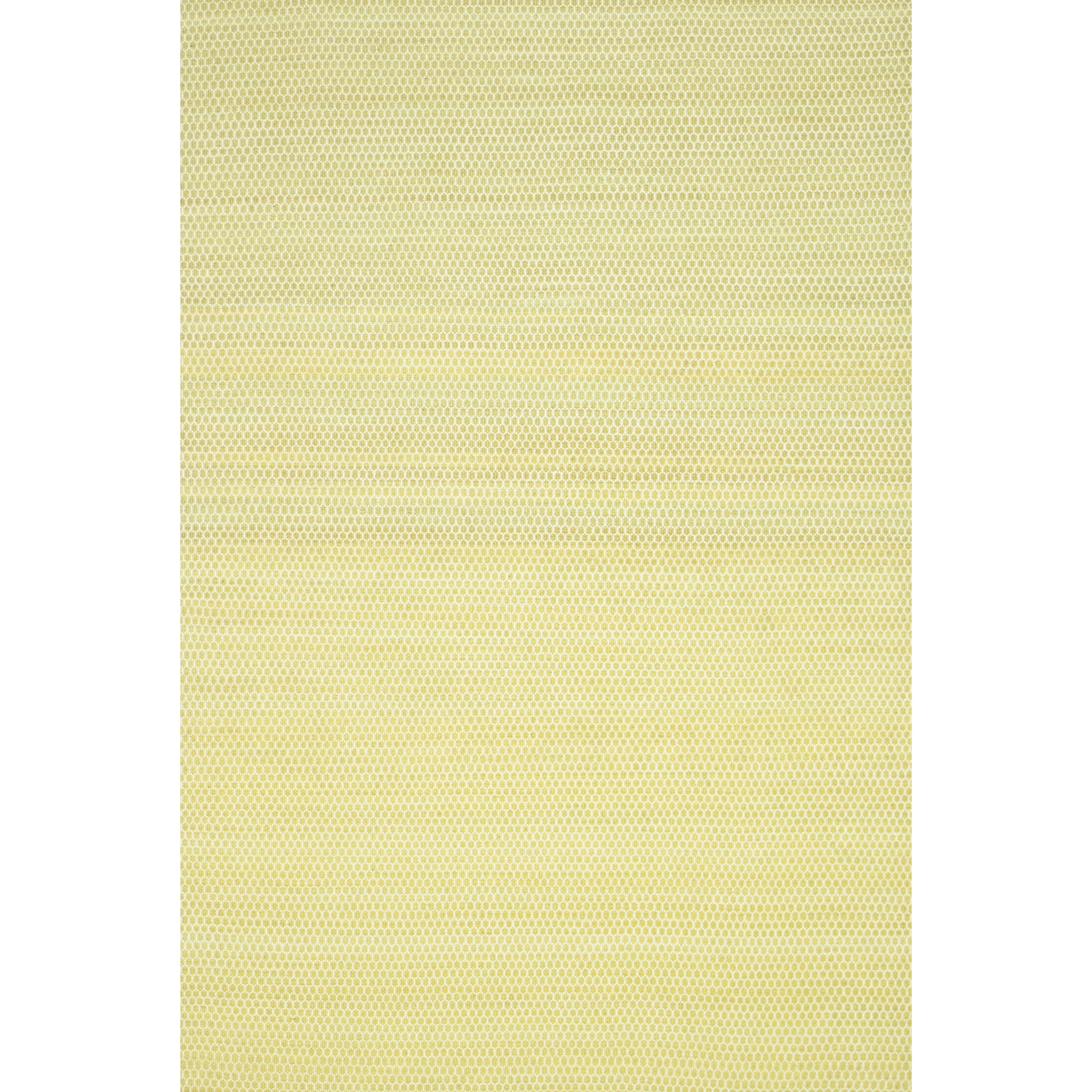 Hand Woven Poplin Charcoal Wool Cotton Rug 50 X 76