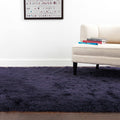 Hand Tufted Sapphire Blue Shag Area Rug 5 X 76