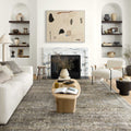 Alexander Home Isabelle Shabby Chic Vintage Botanical Distressed Printed Area Rug