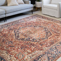 Alexander Home Isabelle Traditional Vintage Border Area Rug