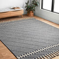Alexander Home Isaiah Global Hand Loomed Diamond Rug