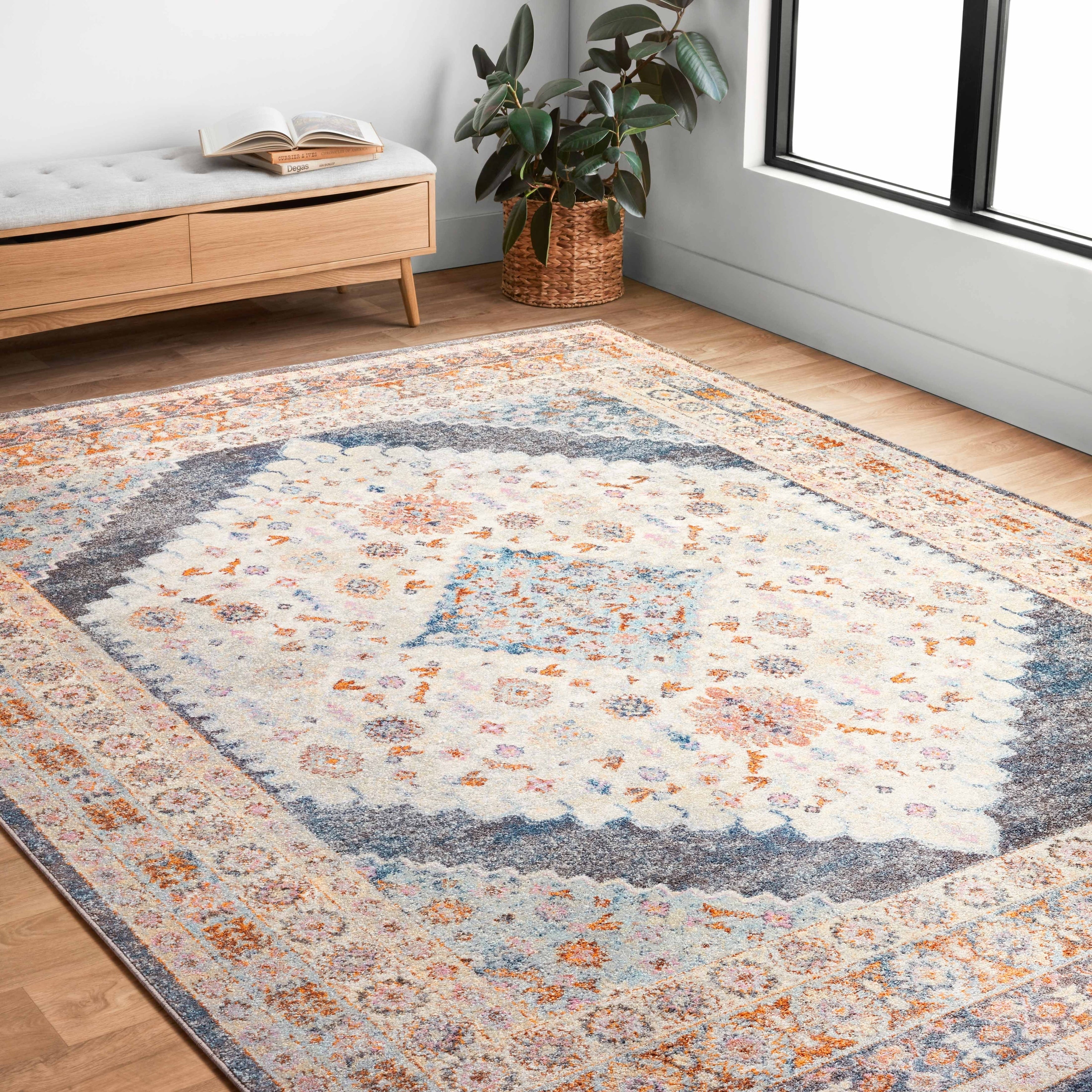 Alexander Home Jennifer Collection Traditional Inspired Area Rug