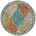Alexander Home Kaleidoscope Diamond Hand Hooked Wool Rug