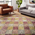 Alexander Home Kaleidoscope Geometric Border Hand Hooked Wool Rug