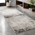 Alexander Home Keara Abstract Tonal Distressed Contemporary Rug