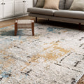 Alexander Home Keara Abstract Distressed Contemporary Rug