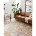 Alexander Home Leanne Traditional Distressed Printed Area Rug