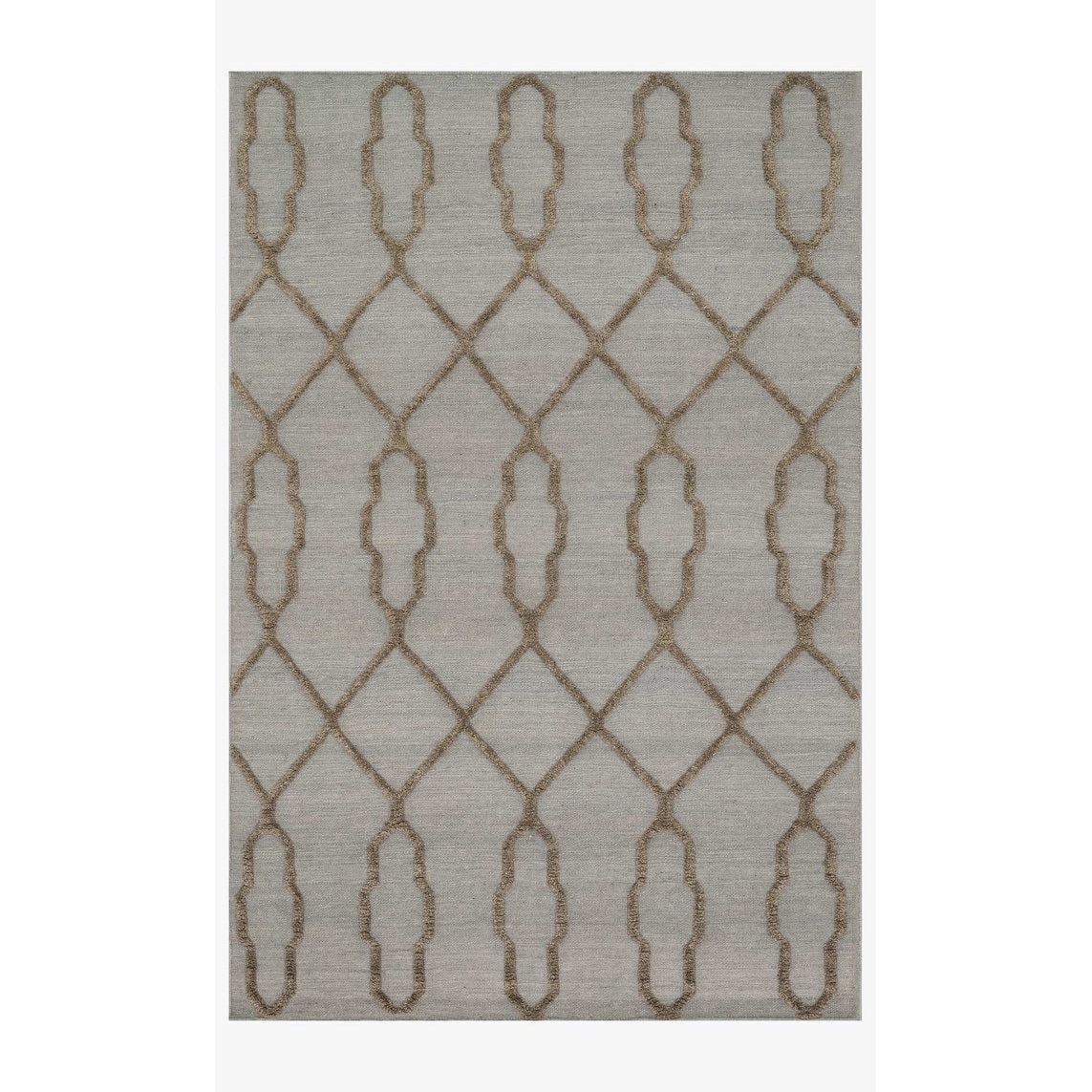 Alexander Home Lennon Moroccan Hand Woven 100 Wool Slate Rug 79 X 99