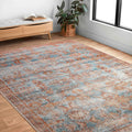 Alexander Home Luciano Distressed Botanical Indoor Outdoor Rug