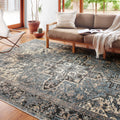 Alexander Home Luciano Ocean Distressed Oriental Rug