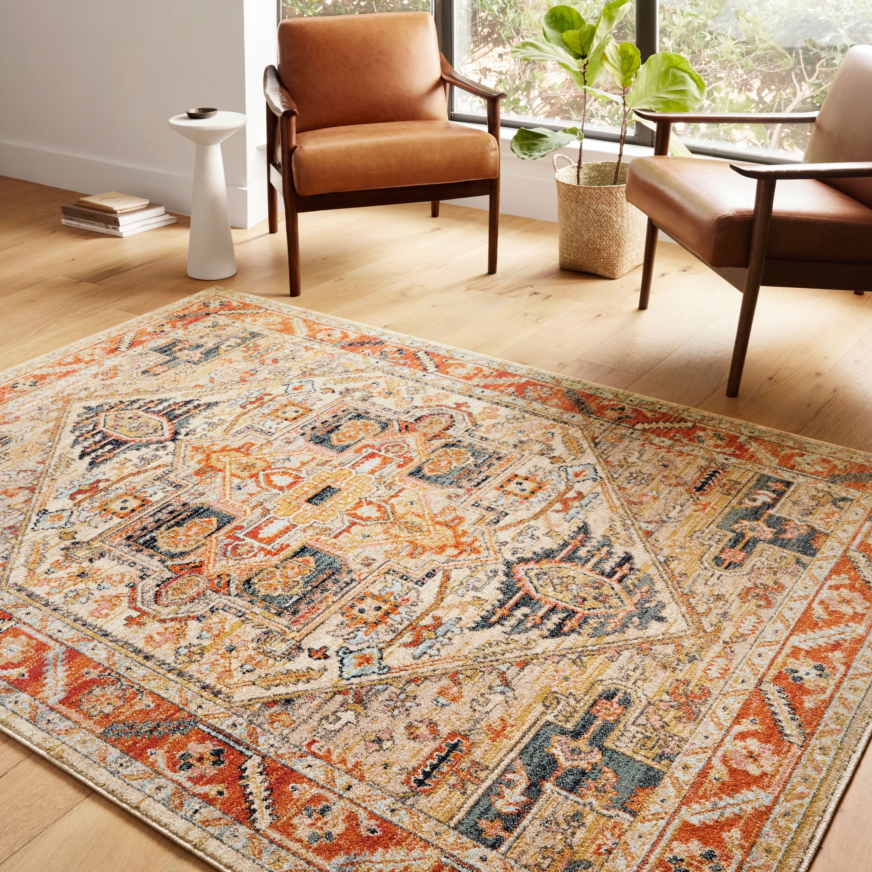 Alexander Home Luxe Antiqued Distressed Area Rug