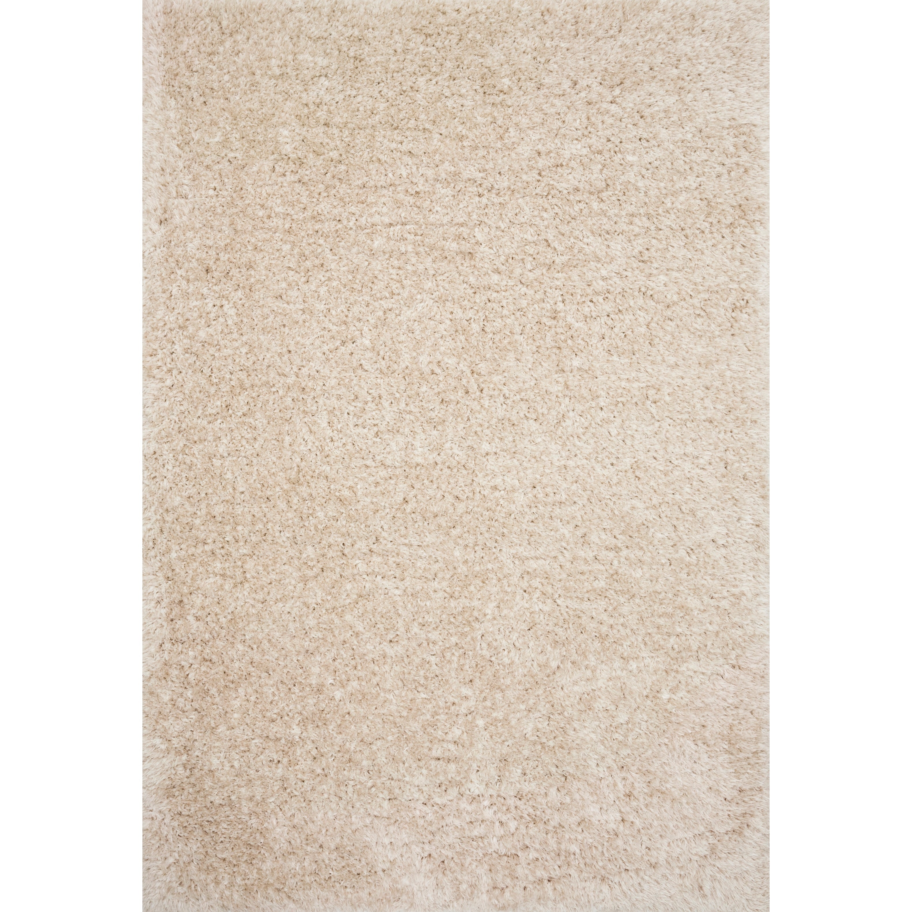 Plush Mid Century Modern Solid Shag Area Rug