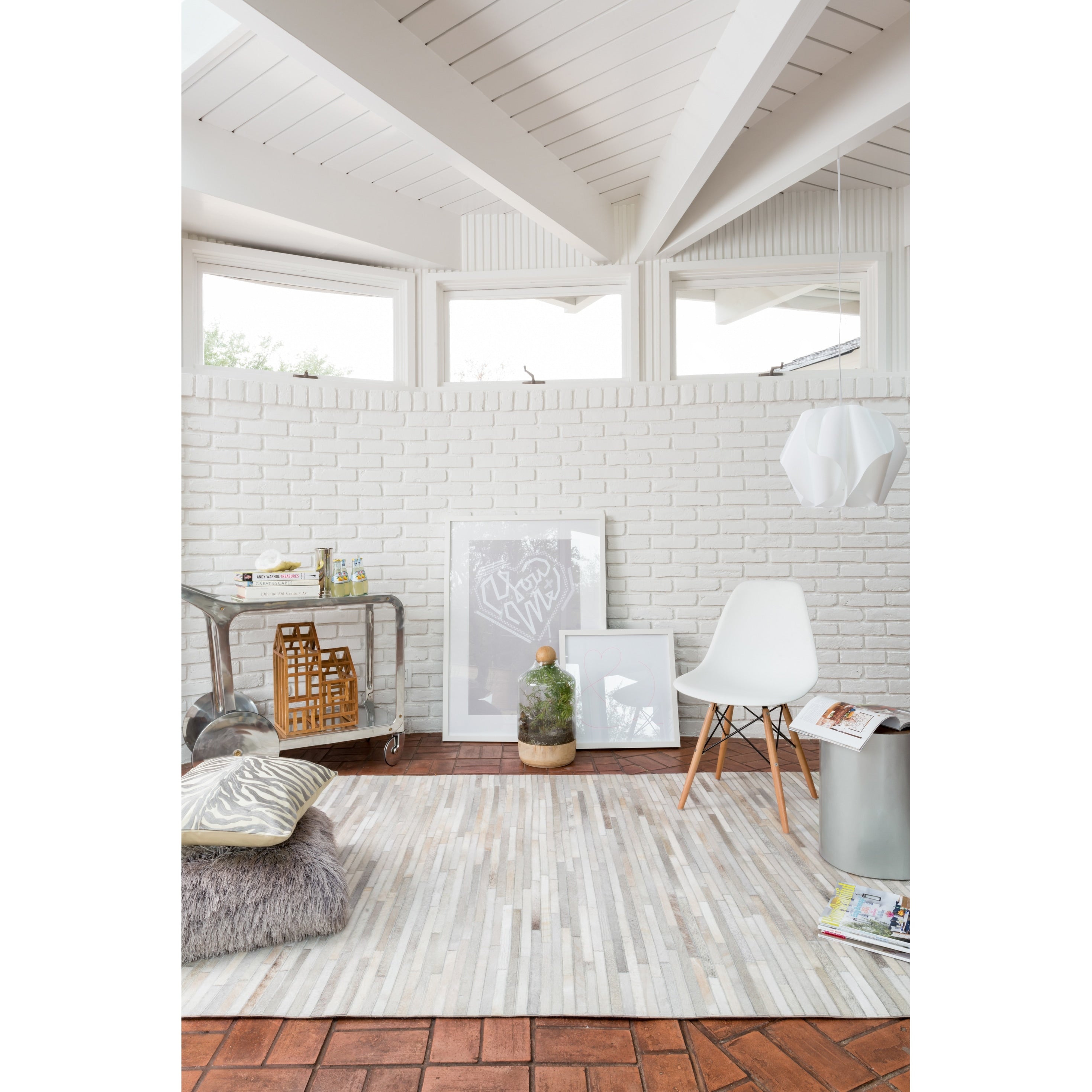 Alexander Home Palegrass Contemporary Area Rug