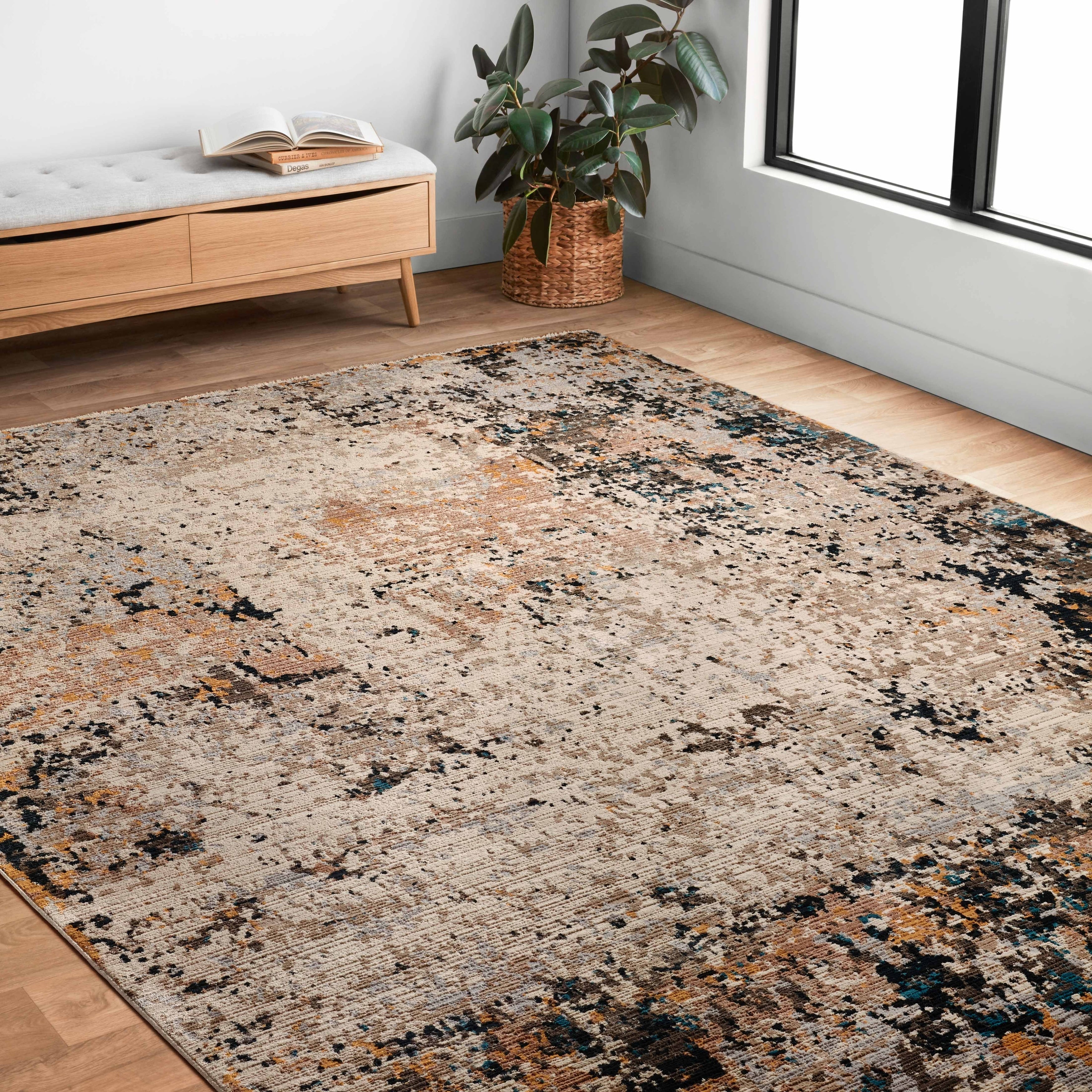 Alexander Home Reese Modern Rustic Abstract Area Rug