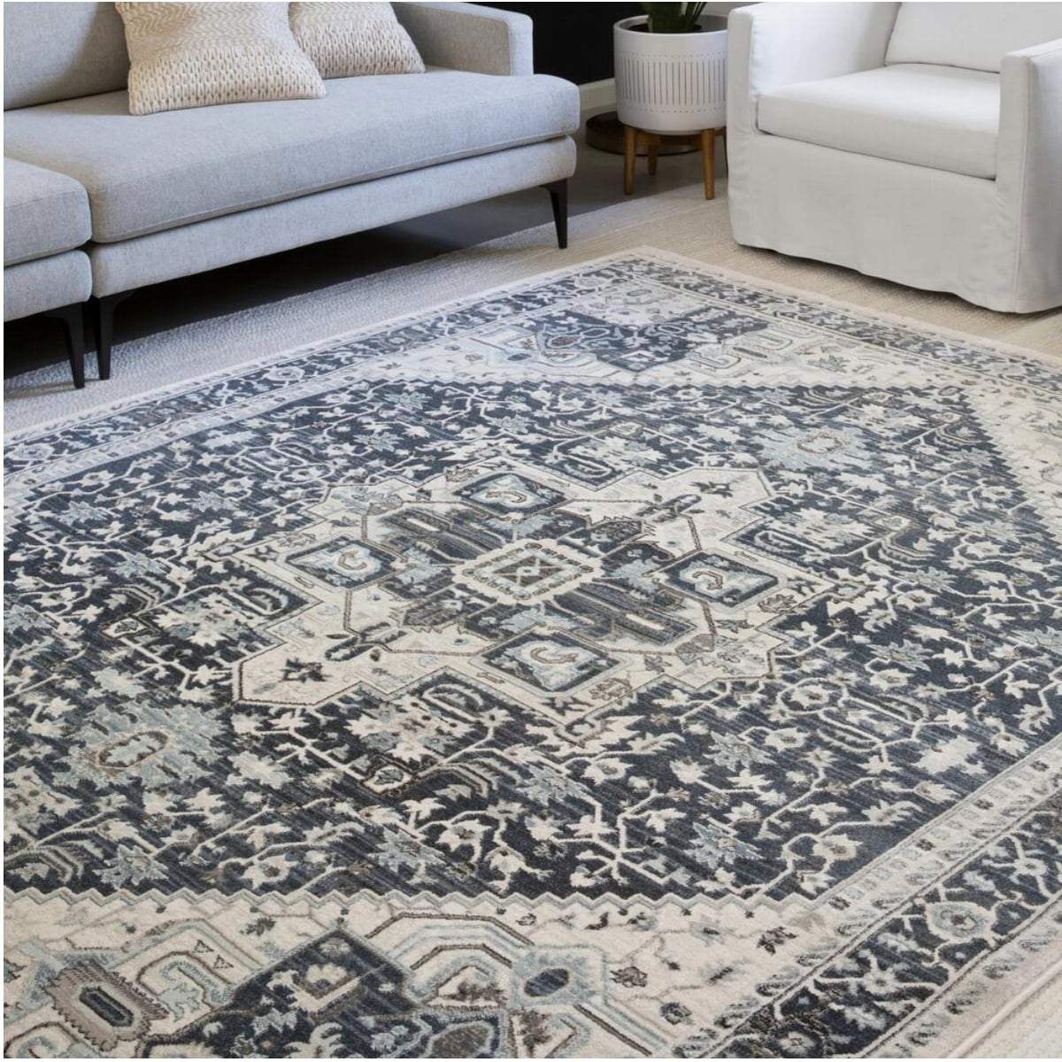 Alexander Home Selma Medallion Area Rug