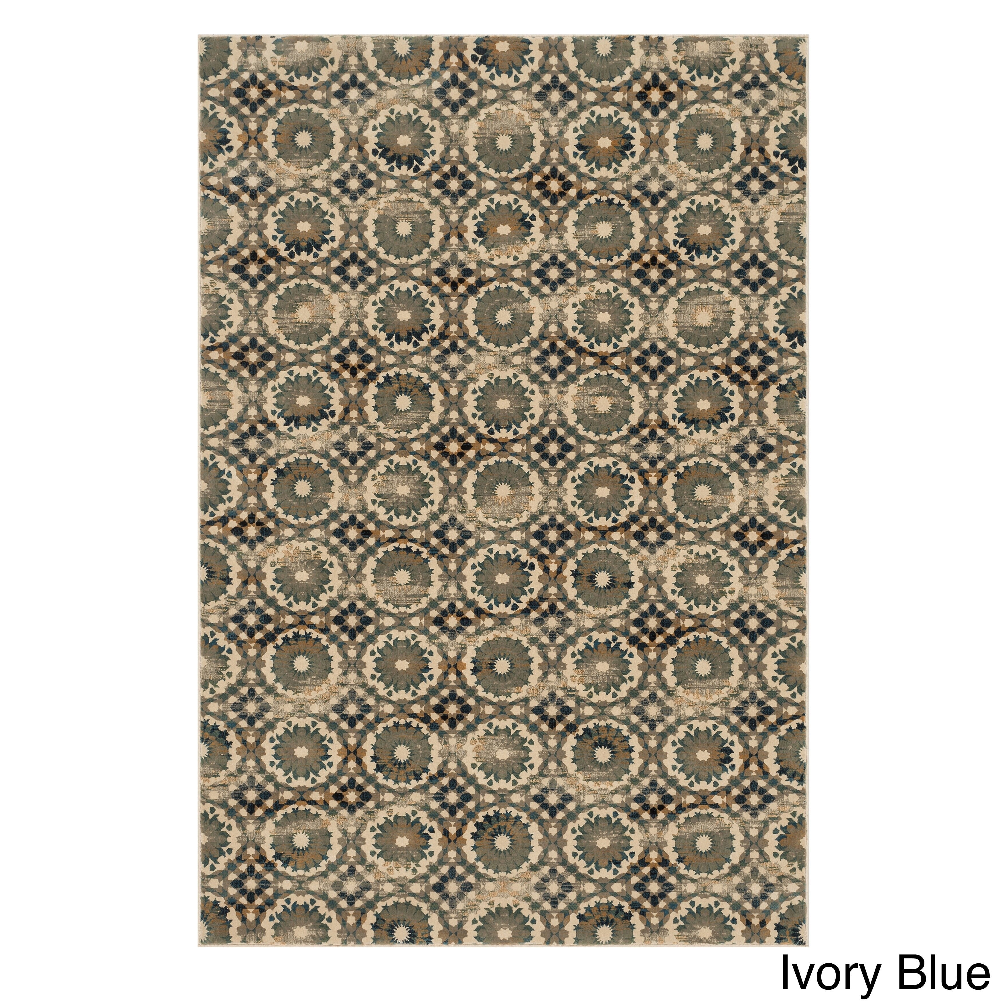 Alexander Home Senna Rosette Area Rug