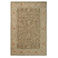 Hand Hooked Traditional Taupe Beige Mosaic Wool Rug 93 X 13