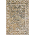 Microfiber Transitional Beige Grey Medallion Rug 67 X 92