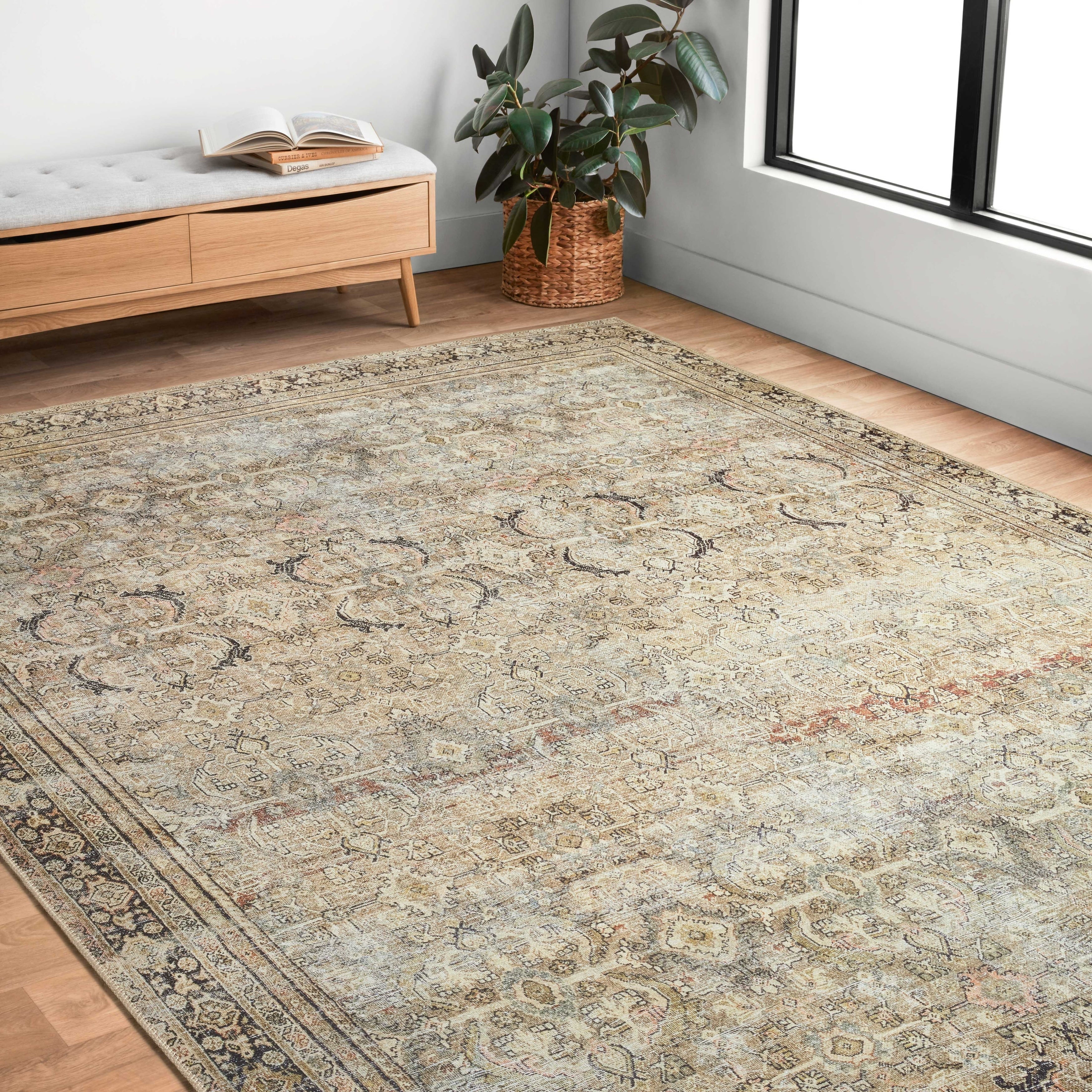 Alexander Home Victoriatraditional Vintage Border Area Rug