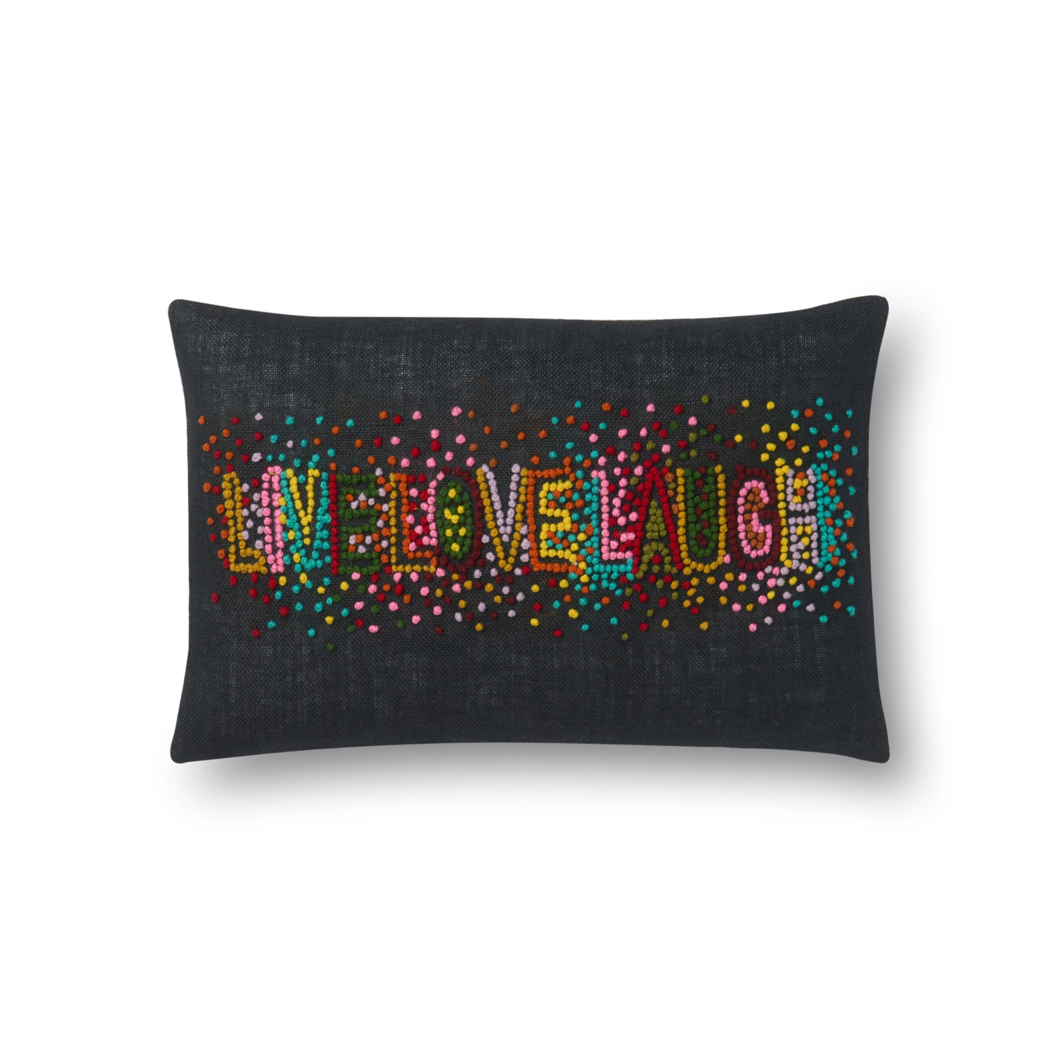 Alexander Home Live Love Laugh Novelty Throw Pillow