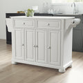 Alexandria Granite Top Full Size Kitchen Island Cart 52 W X 18 D X 34 H