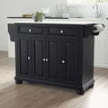 Alexandria Granite Top Full Size Kitchen Island Cart 52 W X 18 D X 34 H
