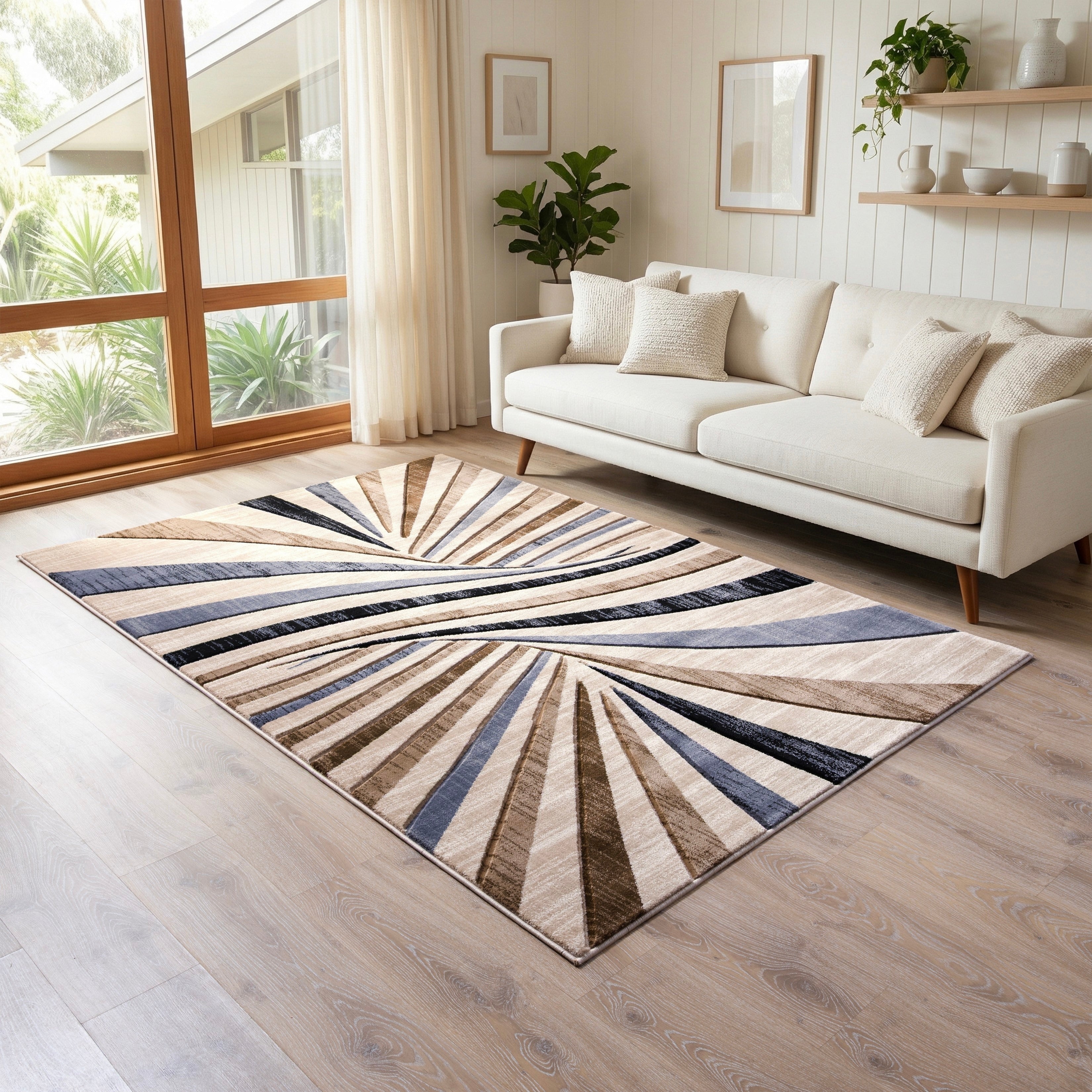 Alexia Collection Geometric Modern Contemporary Area Rug