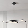 Alfie 40 Inch 4 Light Textured Black 3Cct Led Chandelier L 40 X W 20 X H 1.25 X M H 73.25