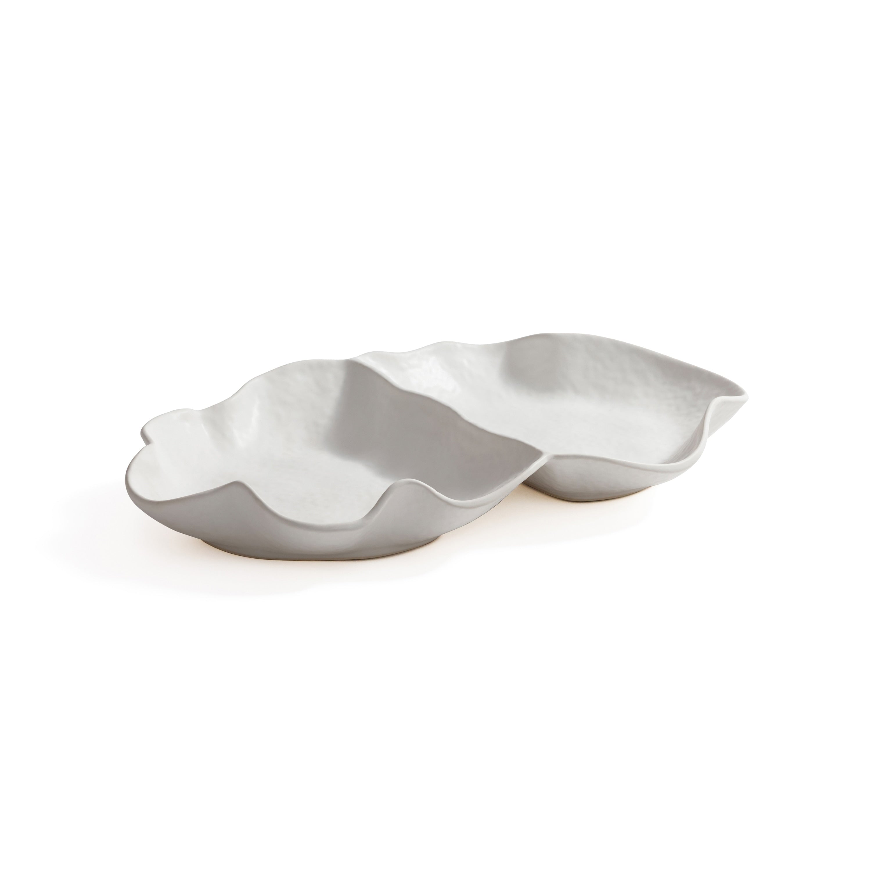 Alfresco Ceramic Sectioned Condiment Serving Bowl
