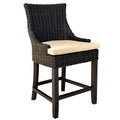 Alfresco Counter Stool Black Kuba Weave