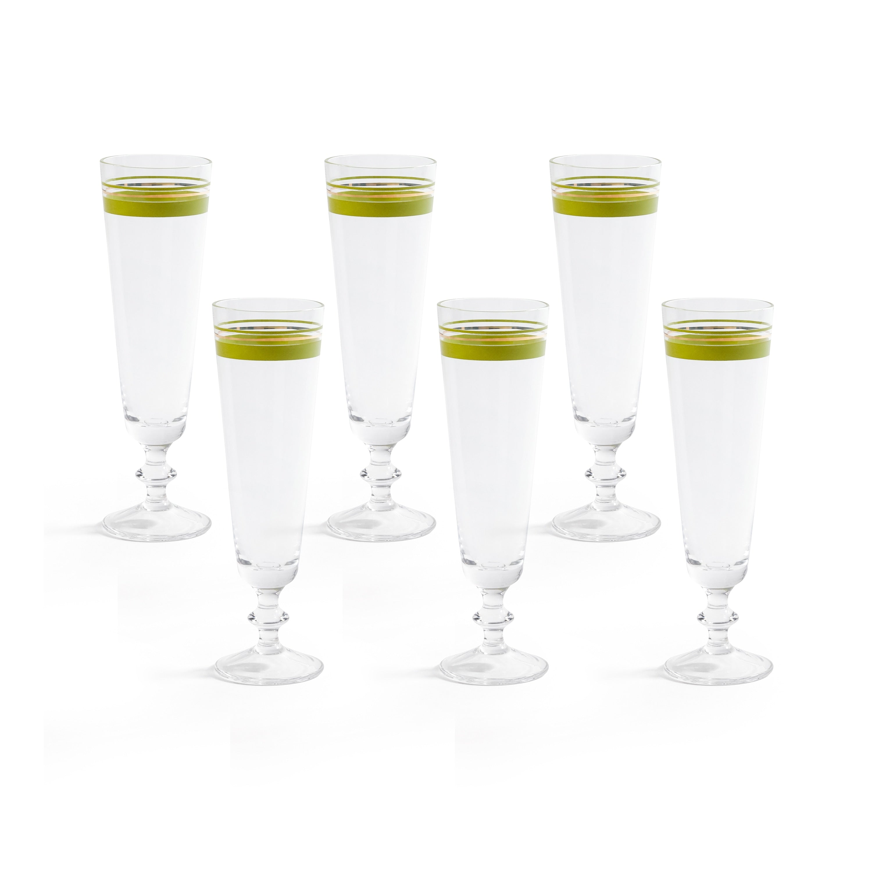 Alfresco Prosecco Champagne Flutes Set Of 6