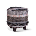 Algiers 18 Inch Upholstered Multi Color Storage Stool