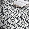Alhambra In White Black Grey Handmade 8X8 In Moroccan Tiles Pack 12