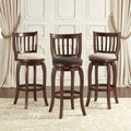 Ali Modern Linen 29 Inch High Back Bar Stool Swivel By Inspire Q Classic
