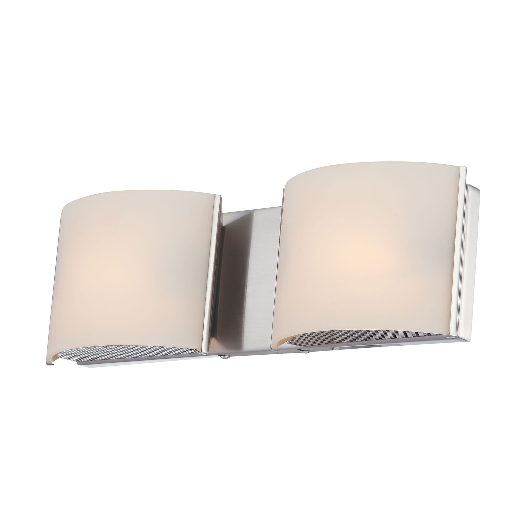 Alico Pandora Chrome And White Opal Glass 2 Light Vanity