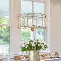 Modern Antique Metal Drum Chandelier Pendant Ceiling Lighting D17.7 H15