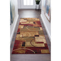 Alise Rugs Flora Contemporary Abstract Area Rug Multi 53 X 73