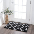 Alise Rugs Joy Shag Transitional Geometric Area Rug