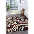 Alise Rugs Lagoon Contemporary Abstract Three Piece Set Multi 5 X 7
