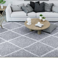 Alise Rugs Sohni Shag Transitional Diamond Area Rug