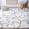 Alise Rugs Sohni Shag Transitional Floral Area Rug