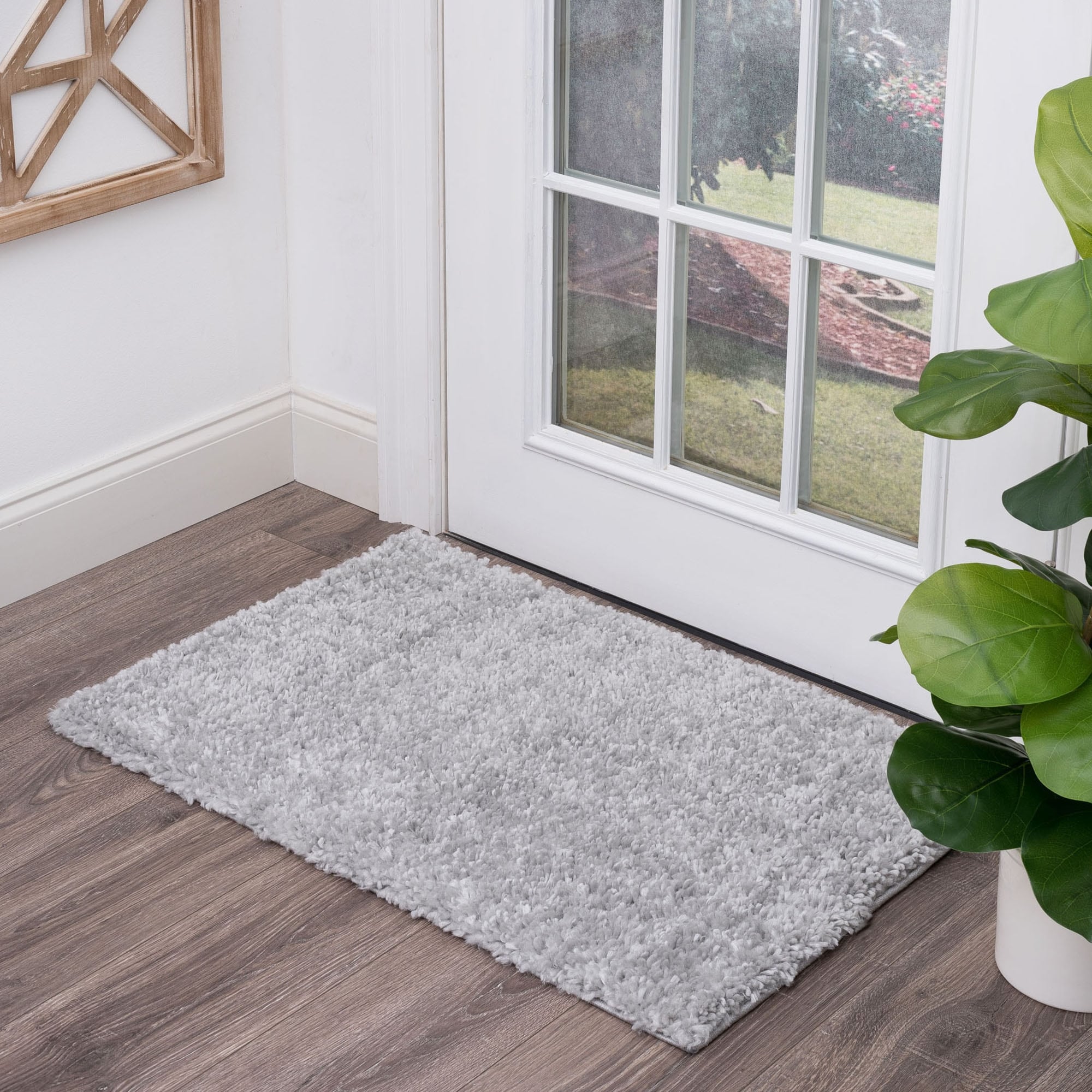 Alise Rugs Sohni Shag Transitional Solid Color Area Rug