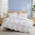 Lightweight White Down Comforter With 100 Cotton Cover