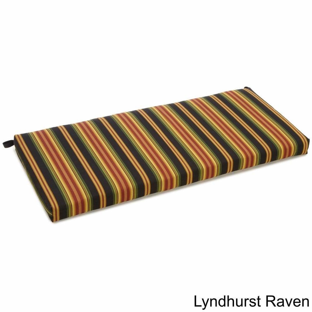 All Weather Uv Resistant Outdoor Loveseat Bench Cushion With Zipper Closure