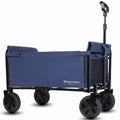 All In One Convertible Folding Utility Trolley With 4 Wheels Bench Seat Dog Leash