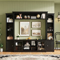 All In One Modern Tv Stand With Bookcase For 65 Inch Tvs Storage Cabinet