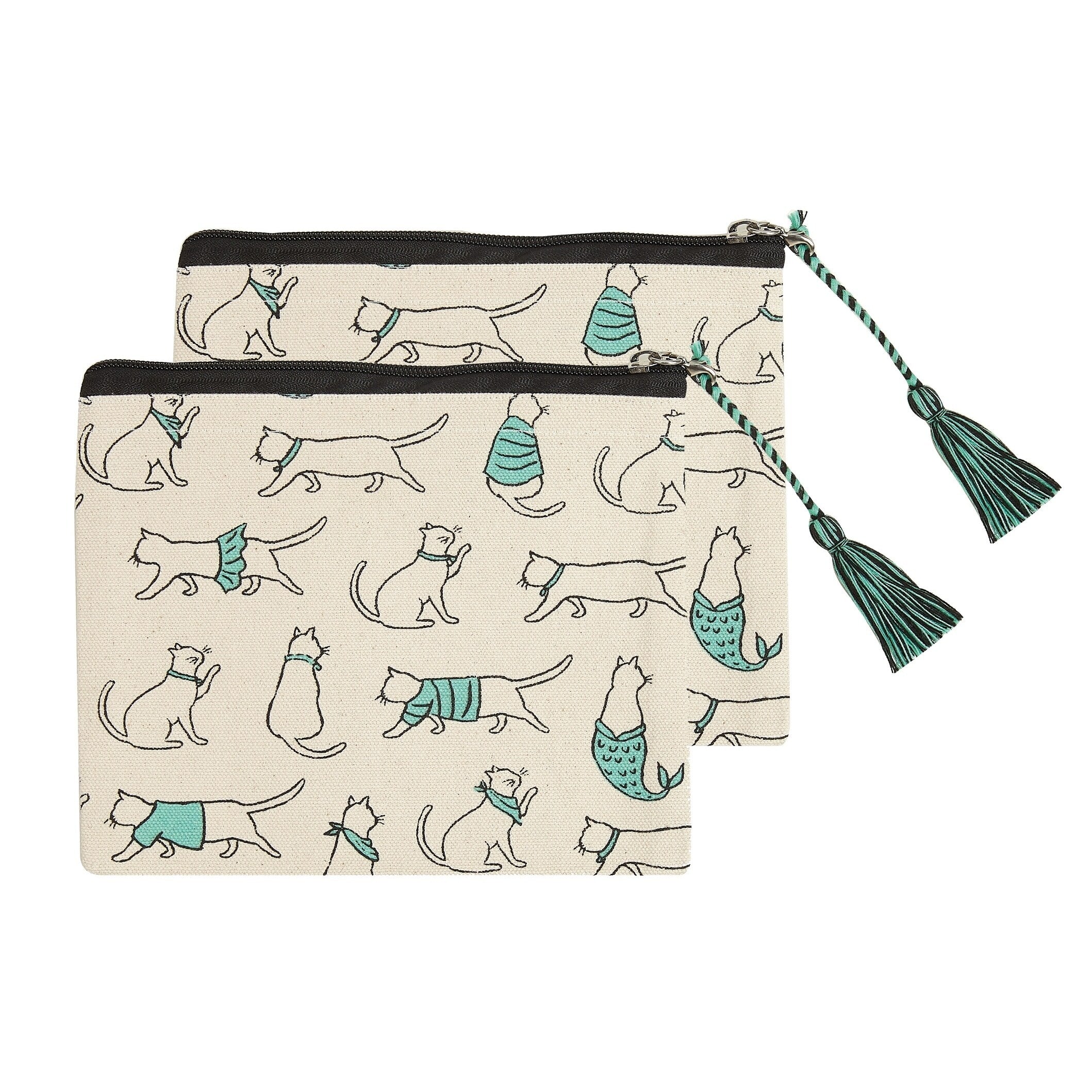 All The Cats Cosmetic Pouches Set Of 2