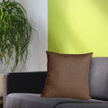 Sterling Chocolate 20 Inch Square Pillow