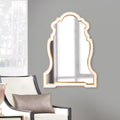 Allan Andrews Cleopatra White Resin Keyhole Wall Mirror
