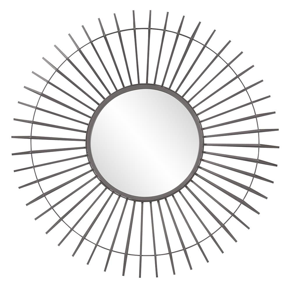 Allan Andrews Kenton Sunburst Grey Iron Frame Mirror